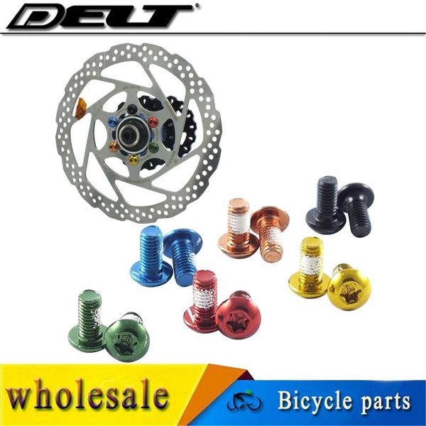 

bike brakes 12pcs m5x10mm mountain mtb road bicycle disc screws rotor screw bolts nuts torx t25 head red blue gold black orange