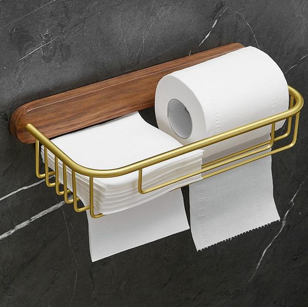 

toilet paper holders black walnut solid wood rack tissue box pumping holder roll wall hanging