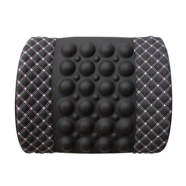 

seat cushions 12v/24v car massage lumbar support waist cushion massager corrector back posture relieve fatigue pillow