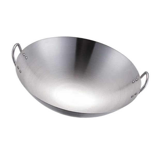 

pans 1pc kitchen frying pan practical wok cooking household binaural