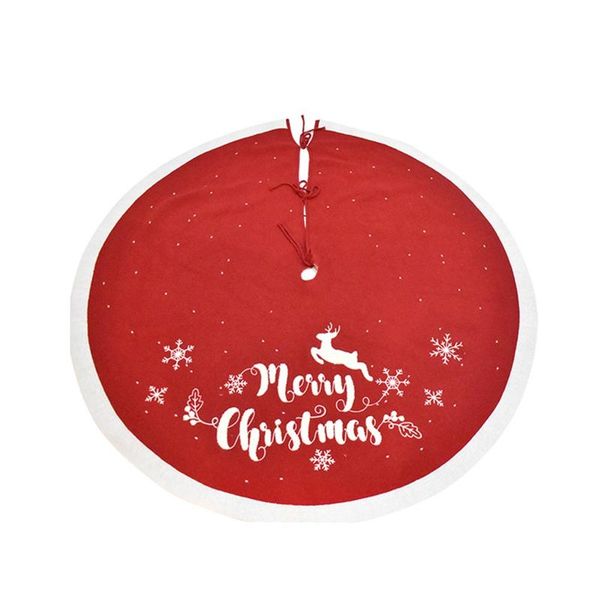 

christmas decorations tree skirt knitted apron snowflake deer embroidery