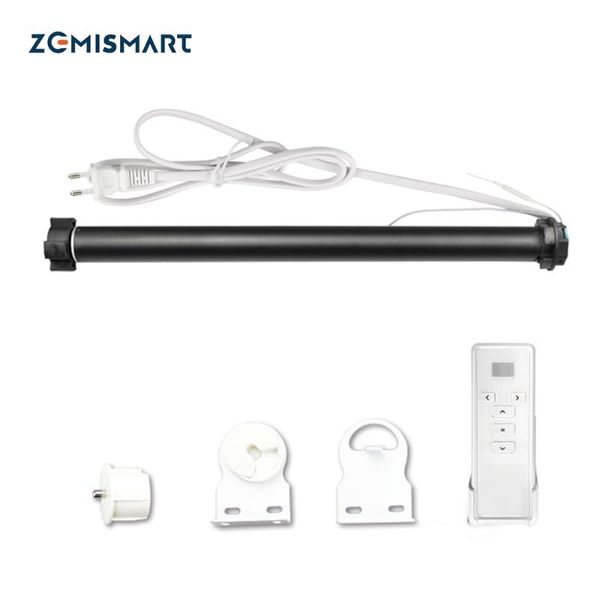 

smart home control zemismart wifi tuya life curtain motor for 36 37mm tube alexa google roller blind motorized shutter engine