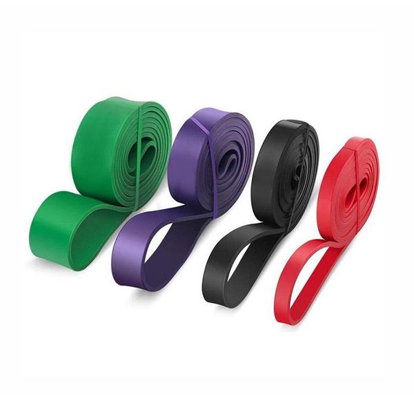 

resistance bands 6 colors yoga rubber home outdoor pilates sport fitness pull up loop workout elastic band training equipment