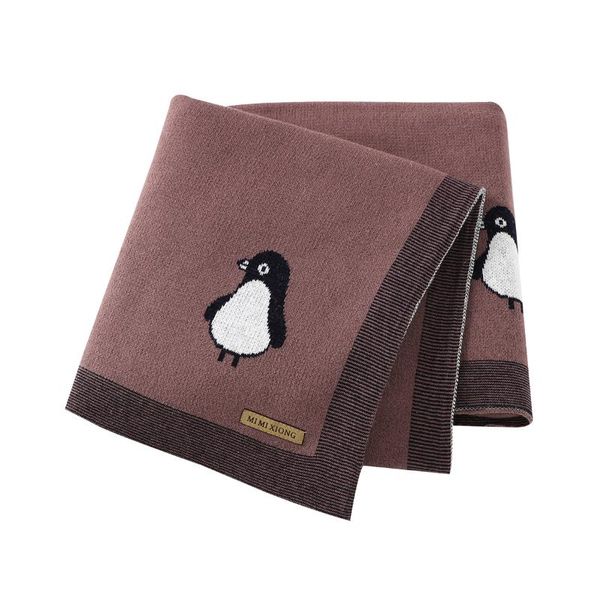 

baby blankets knitted newborn boy girl swaddle wrap footmuff for stroller bed basket 100*80cm toddler infant bebes cotton quilts