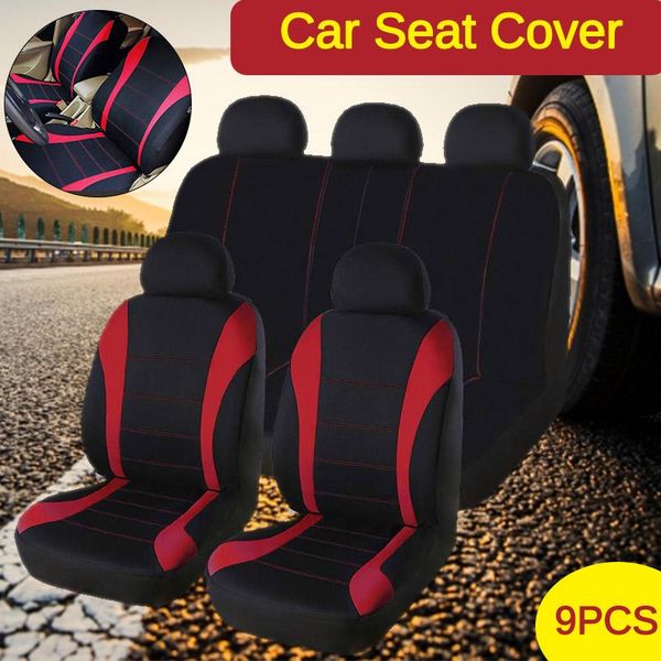 

car seat covers 9pcs front airbag compatible 4 colors universal autos interior accessories protectors fit most suv