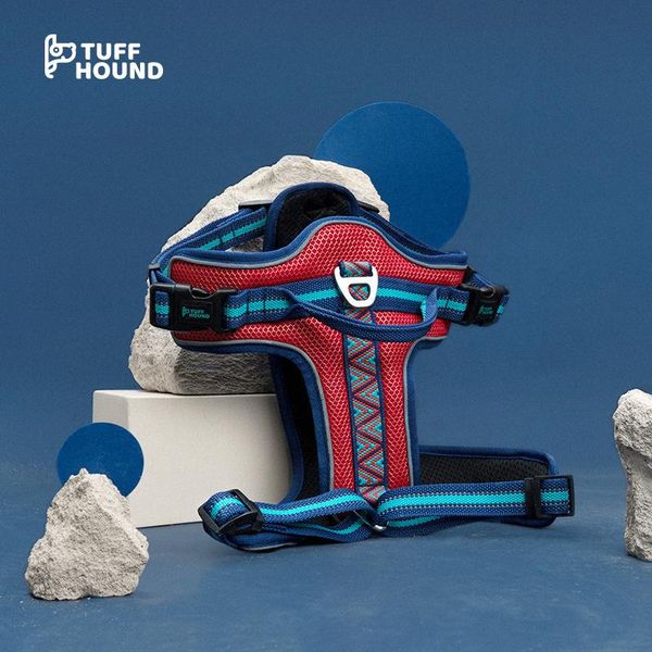 

dog collars & leashes 1pc adjustable soft breathable harness nylon mesh vest for dogs puppy collar cat pet chest strap leash