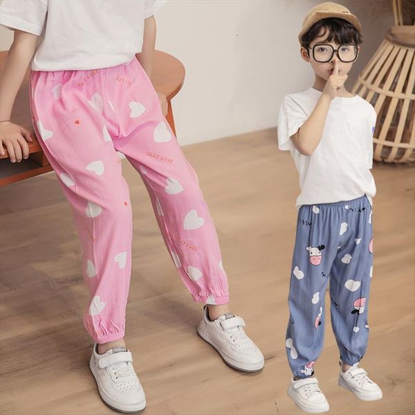 

kids casual trousers baby boys sweatpants floral elastic high waist home pants harem summer clothes for girls age 12, Blue