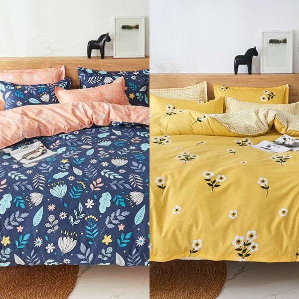 

bed linen bedding set black cow curve duvet cover flat sheet pillowcase quilt cover full  king size 3/4pcs bedclothes c0223