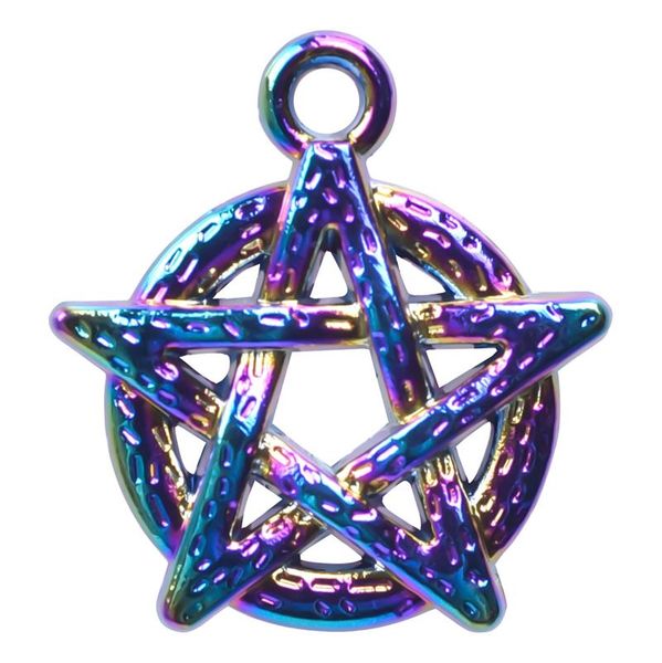 

charms 10pcs/lot 19x18mm rainbow color stars pendant alloy floating fit for necklace bracelet locket, Bronze;silver