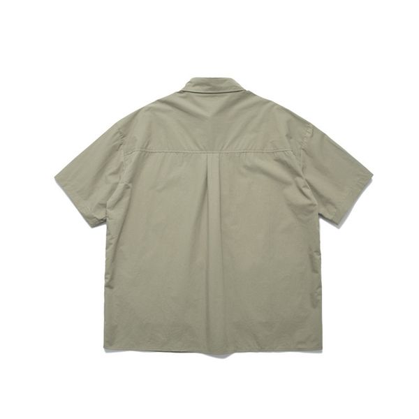 

21 summer simple thin short sleeve shirt men's fashion brand loose tooling casual t-shirt men2021, White;black