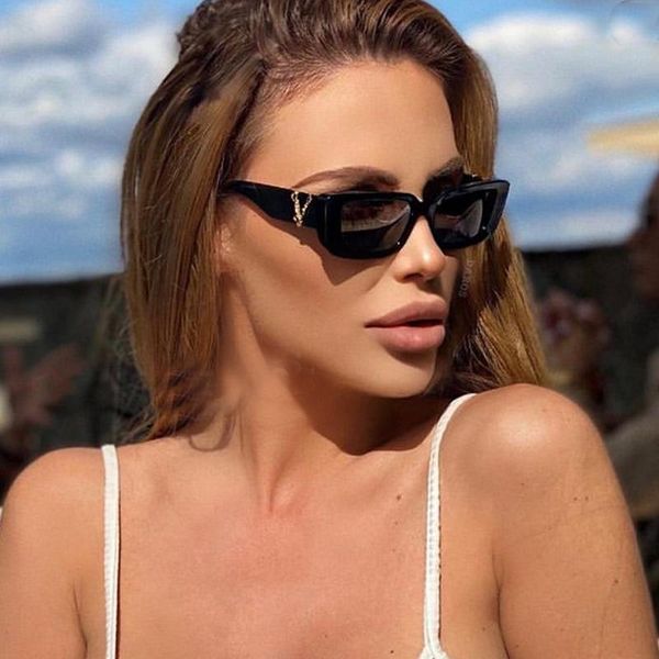 

sunglasses small square black gradient letter frame for women elegant sun glasses men retro leopard orange eyewear, White;black