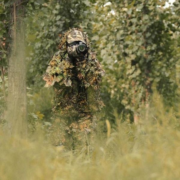

hunting sets clothes 3d bionic ghillie suits camouflage sniper and birdwatch jacket pants d3z7, Camo