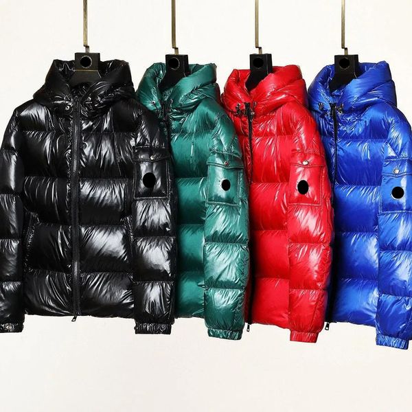 

designer monclair mens down jacket famous brand embroiled letter badge womens luxury downs windbreaker 4color, Black