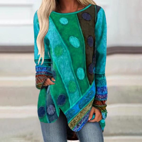 

women's t-shirt women t shirt autumn winter vintage irregular loose long sleeve tees shirts female fashion casual oversize clothes 5xl, White