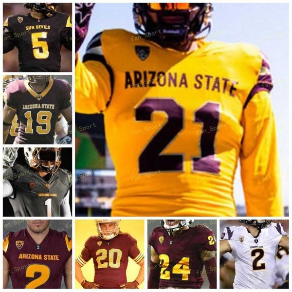 

arizona state asu ncaa college football jersey 4 daniyel ngata 86 curtis hodges 82 andre johnson 20 darien butler 2 deandre pierce 48 terrel, Black