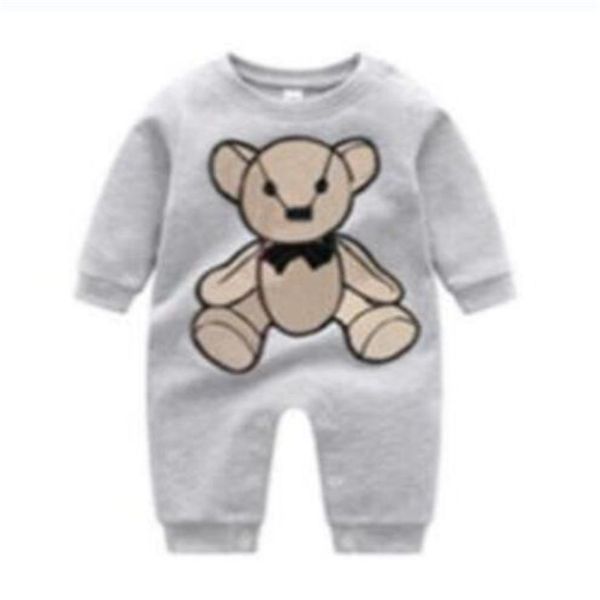 100 % neugeborenes Baby, Jungen, Mädchen, Strampler mit langen Ärmeln, Kleinkind, Kleinkind, Luxus-Kleidung, Overall, Briefmuster-Druck, Onesies, Outfit, Kleidung für Kinder