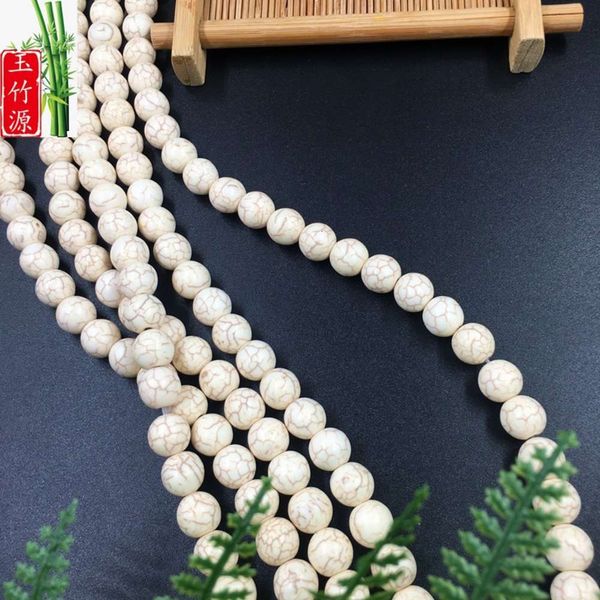 

natural turquoise round loose bead bracelet accessories semi-finished products