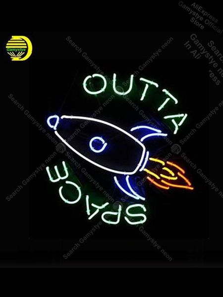 

other lighting bulbs & tubes neon sign for space outta real glass tube rocket store display handcraft art restaurant light signs net bar pet