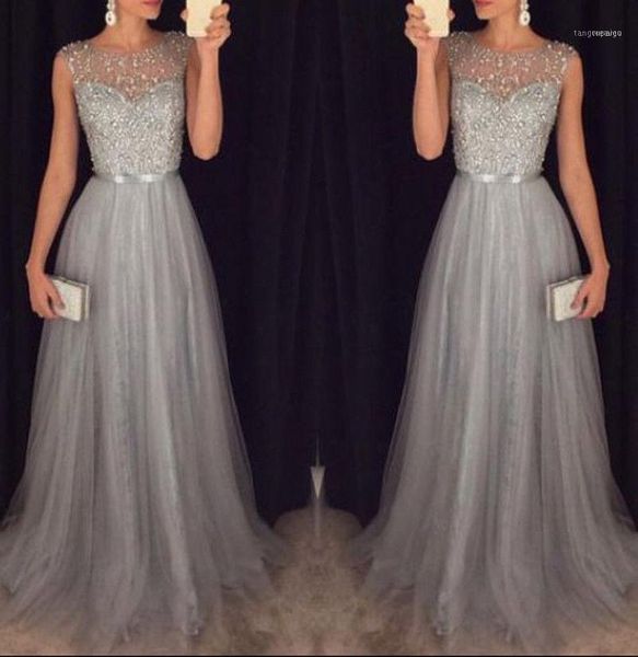 

casual dresses fashion women ladies sleeveless dress formal wedding long evening party ball prom gown white sweet19, Black;gray