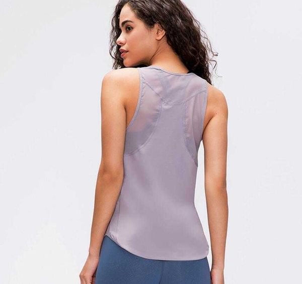 

afk-lu 18 yoga shirts exercise fitns sports wear gym cloth women breathable mh quick dry tank vt, Gray