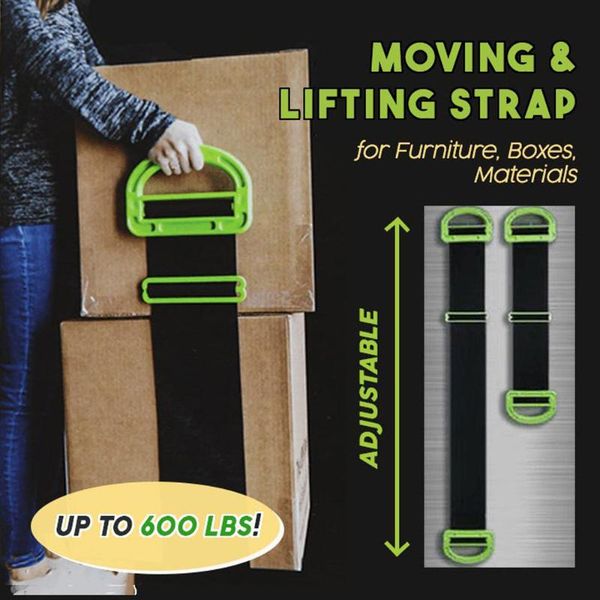 

the landle adjustable moving and lifting straps for furniture boxes mattress green straps team mover easier conveying fb, Black;white
