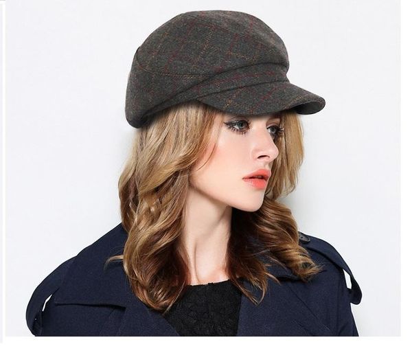 

berets est women fashion hat wool lady beret, Blue;gray