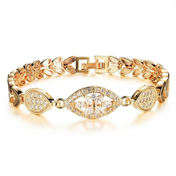 

high quatity copper inlaid diamond charm bracelets for women designer fashion shinning zircon bangle luxury jewelry mens gold bracelet, Golden;silver