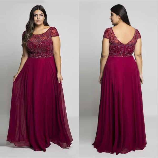 

bridesmaid dress backless custom scoop with short sleeves natural floor-length none train beaded dresses applique chiffon, White;pink