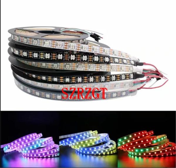 

strips ws2812b rgb led strip 5m 150 300 leds 144 30led/m individual addressable 5v