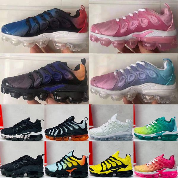 

kids tn plus baby boy girl children athletic shoes fashion sneaker outdoor black white multi camouflage running eur24-35