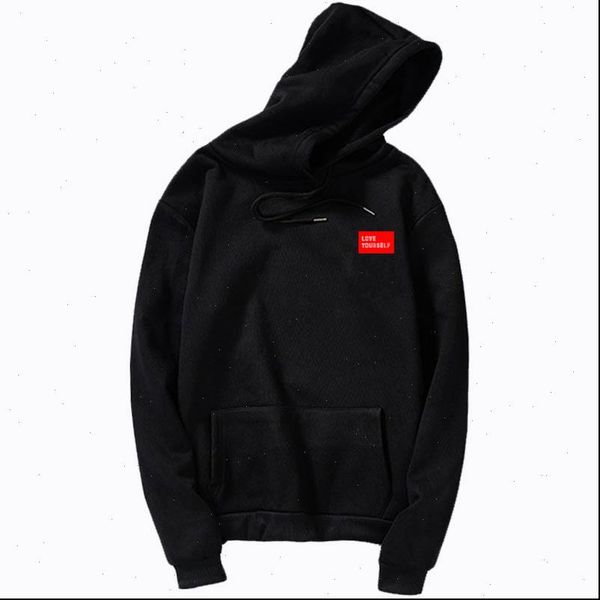 

love yourself hoody kpop jung hoodies sweatshirt love yourself kpop hoody sweatshirt xl for casual harajuku kpop hoody, Black