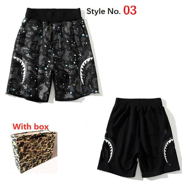 

men's cotton shorts sports breathable loose beach pants fashion hip-hop casual streetwear quick-drying shorts with label and box, White;black