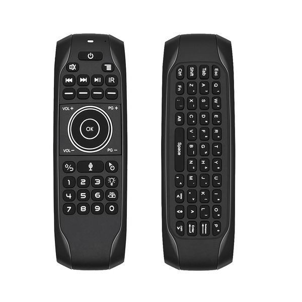 G7V PRO Hintergrundbeleuchtete Gyroskop-Funkmaus mit englischer Tastatur, 2,4 G Smart Voice-Fernbedienung, integrierter G7-Akku