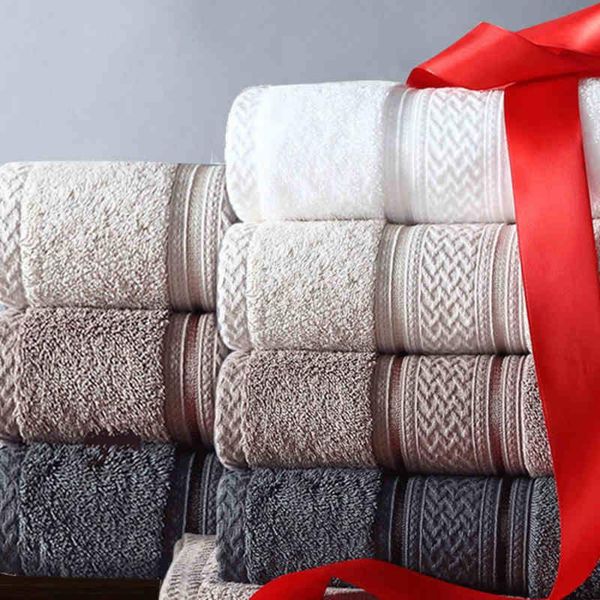 

towel soft absorbent bath towels thick white el toalhas de banho shower caps household goods 50c6023