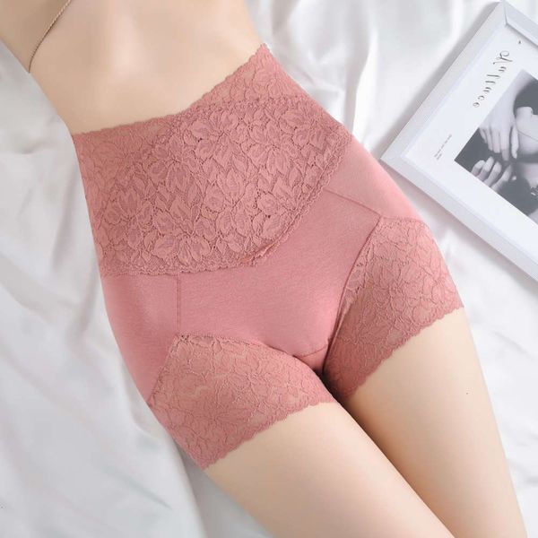

202180-170 jin 2020 new anti gloss high waist lace leggings women's underwear safety pants, Black