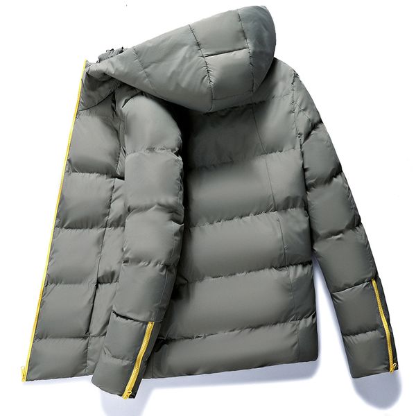 

2021 90% white men thick winter new hooded hat detached warm down jacket waterproof drop shipping k9yw, Black