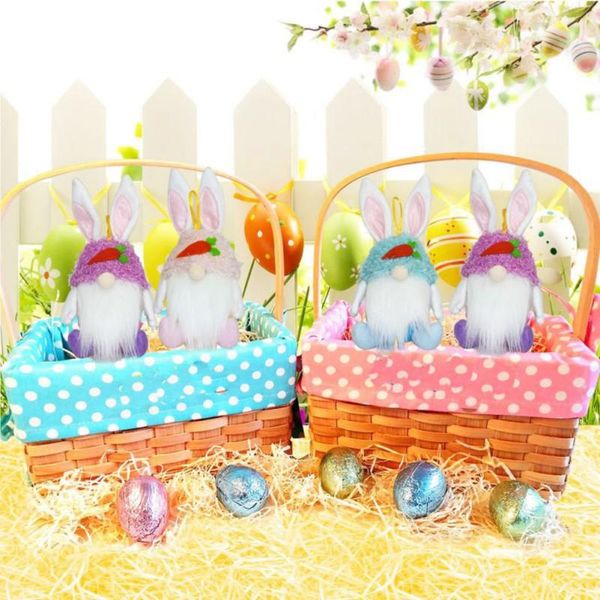 

storage bottles & jars easter plush doll ornaments gnome cookie candy container jar hanging xmas tree home decoration