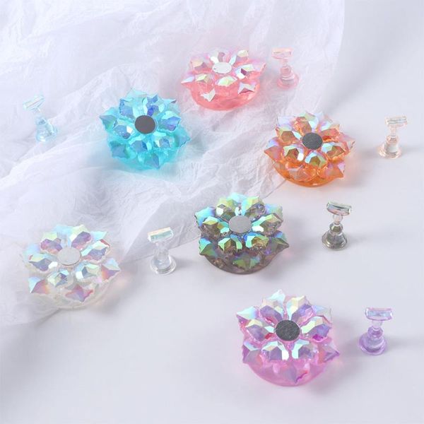 

nail art kits aurora color lotus practice stand display plate shooting props palette