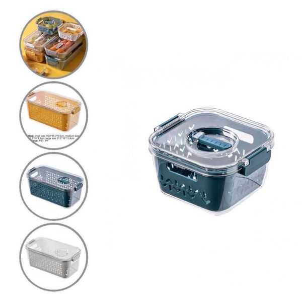 

storage bottles & jars space saving practical picnic vegetable refrigerator food box pp dust-proof for camping