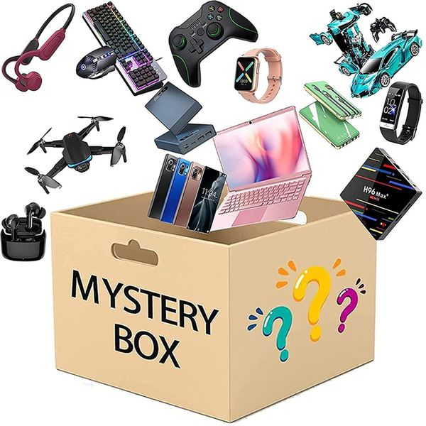 

mystery box electronics, boxes random, birthday surprise favors , lucky for adults gift, such as drones, smart watches-v bluetooth earphone