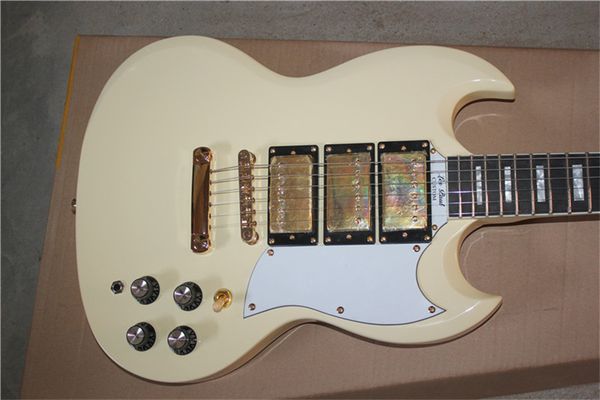 

china oem factory new brand cream color sg electric guitar