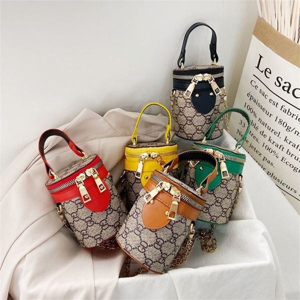 

shoulder bag girls chain bag kids lunch bag designer boxes girls handbag handbags mini purse fashion tote bags for children h236hjt, Black