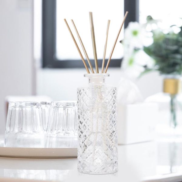 

storage bottles & jars 3pcs home glass diffuser empty room decoration jar
