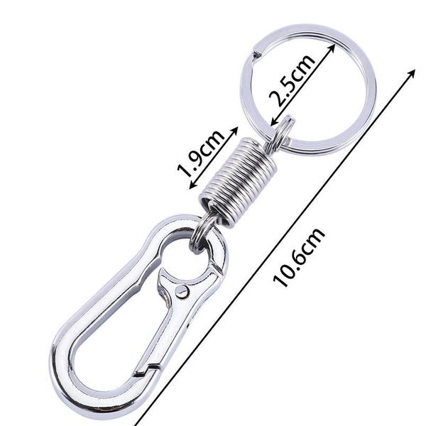 

30pcs stainless steel metal retractable gourd buckle carabiner camping keychain waist belt clip anti-lost hanging buckle jllvyq