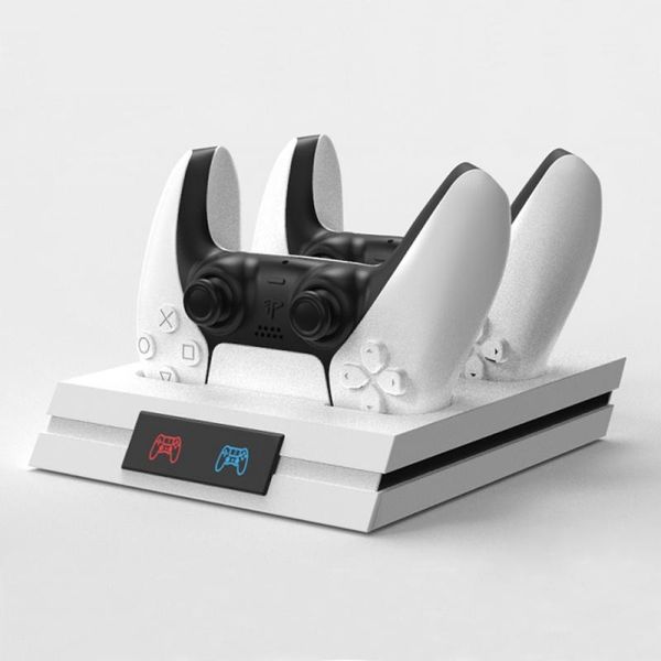 

new ps5 controller charger led dual usb charging dock station detachable charging port stand for 5 wireless gamepad