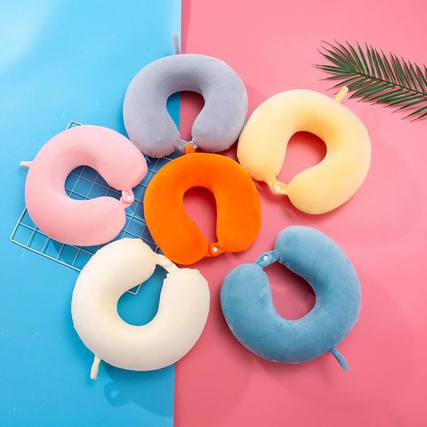 

pillow home neck stretcher funny slow rebound memory foam travel u-shaped