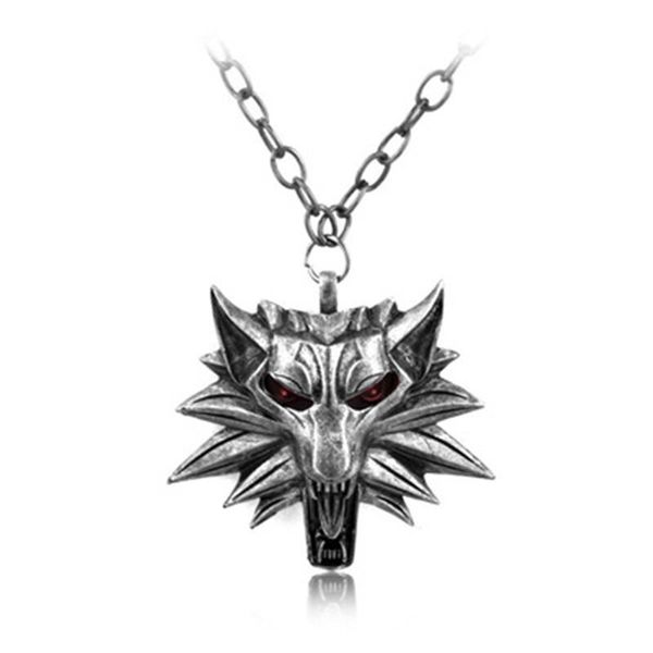 

pendant necklaces 2021 necklace animal wolf head men and women jewelry wholesale, Silver