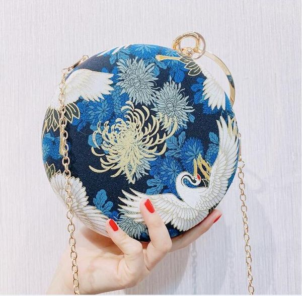 

HBP Golden Diamond Evening Chic Pearl Round Shoulder Bags for Women 2020 New Handbags Wedding Party Clutch Purse A0014, Red