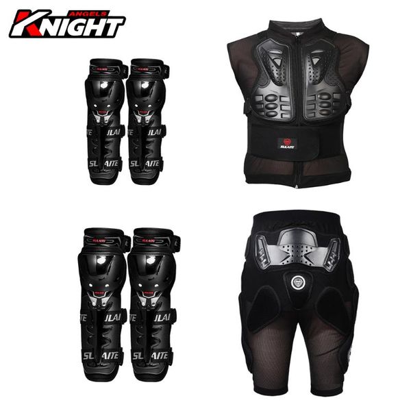 

motorcycle armor suit knee pads+elbow pads motocross body protecciones moto jacket equipacion 6-piece set