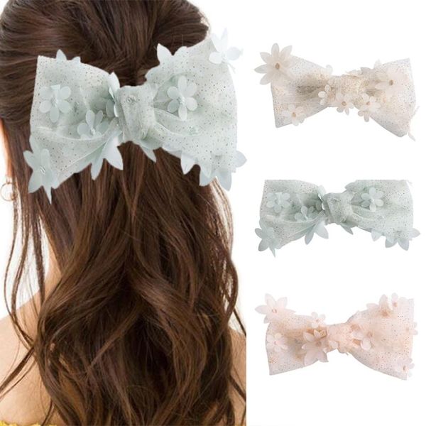 

hair accessories levao organza horsetail hairpins women jewelry barrettes girls clip holder headdress headwear fashion